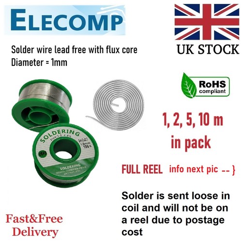 Solder wire lead free - solder, fluxed