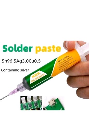 Silver solder syringe - silver,
