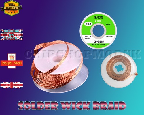 Solder wick desoldering - desoldering, braid
