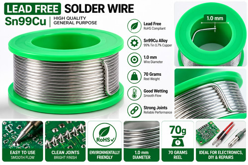 70g lead free solder wire - solder, no