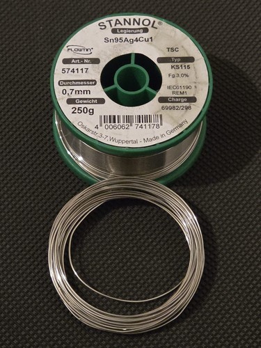 Stannol solder wire - solder, 0.7mm